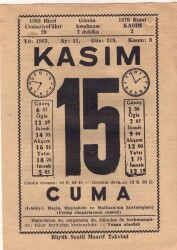 15 Kasım 1963 Takvim Yaprağı EFM(N)3685 - 1