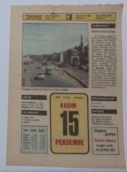 15 Kasım 1984 Takvim Yaprağı - Doğum Günü Hediyesi EFM(N)7019 - Gökçekoleksiyon