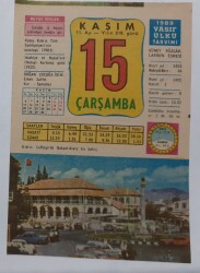 15 Kasım 1989 Takvim Yaprağı - Doğum Günü Hediyesi EFM(N)6735 - Gökçekoleksiyon