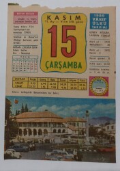 15 Kasım 1989 Takvim Yaprağı - Doğum Günü Hediyesi EFM(N)6754 - Gökçekoleksiyon