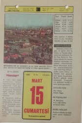 15 Mart 1980 Takvim Yaprağı - Doğum Günü Hediyesi EFM(N)7653 - Gökçekoleksiyon