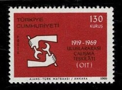 15 Nisan 1969 Uluslararası Çalışma Teşkilatının 50.Yılı PPT2040 - Gökçekoleksiyon