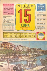 15 Nisan 1983 Takvim Yaprağı - Doğum Günü Hediyesi EFMN15145 - Gökçekoleksiyon