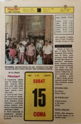 15 Şubat 1980 Takvim Yaprağı - Doğum Günü Hediyesi EFM(N)7624 - Gökçekoleksiyon