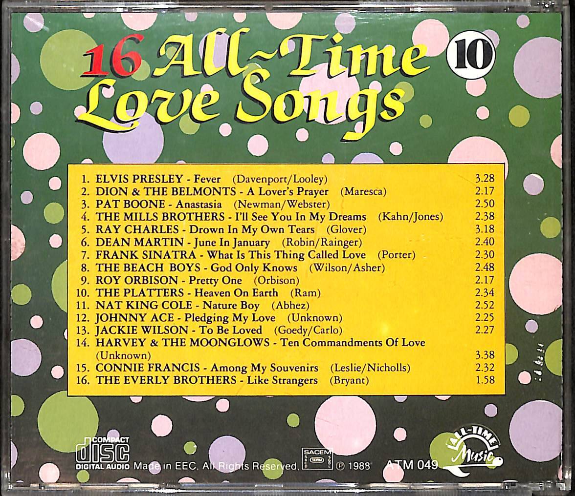 16 All Time Love Songs 10 CD (İkinci El) CD5564 - 2
