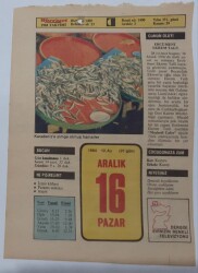 16 Aralık 1984 Takvim Yaprağı - Doğum Günü Hediyesi EFM(N)7050 - Gökçekoleksiyon