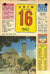 16 Ekim 1979 Takvim Yaprağı - Doğum Günü Hediyesi EFM(N)11773 - Gökçekoleksiyon