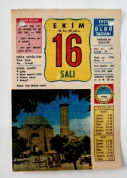 16 Ekim 1979 Takvim Yaprağı -Doğum Günü Hediyesi EFM(N)6481 - Gökçekoleksiyon