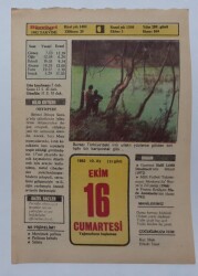 16 Ekim 1982 Takvim Yaprağı - Doğum Günü Hediyesi EFM(N)7273 - Gökçekoleksiyon