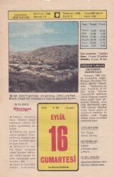 16 Eylül 1978 Takvim Yaprağı -Doğum Günü Hediyesi EFM(N)6268 - Gökçekoleksiyon