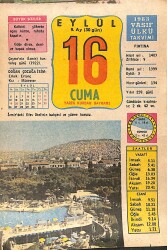 16 Eylül 1983 Takvim Yaprağı - Doğum Günü Hediyesi EFMN15902 - Gökçekoleksiyon
