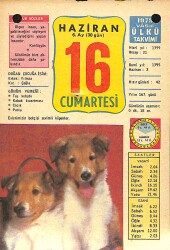 16 Haziran 1979 Takvim Yaprağı - Doğum Günü Hediyesi EFM(N)11690 - Gökçekoleksiyon