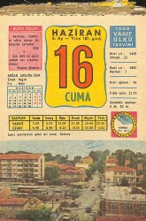 16 Haziran 1989 Takvim Yaprağı - Doğum Günü Hediyesi EFMN13805 - Gökçekoleksiyon