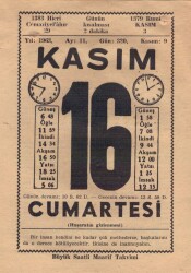 16 Kasım 1963 Takvim Yaprağı EFM(N)3687 - 3