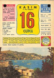 16 Kasım 1979 Takvim Yaprağı - Doğum Günü Hediyesi EFM(N)11673 - Gökçekoleksiyon