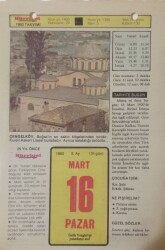 16 Mart 1980 Takvim Yaprağı - Doğum Günü Hediyesi EFM(N)7654 - Gökçekoleksiyon