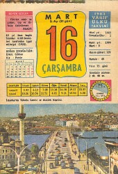 16 Mart 1983 Takvim Yaprağı - Doğum Günü Hediyesi EFMN15035 - Gökçekoleksiyon