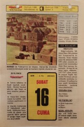 16 Şubat 1979 Takvim Yaprağı - Doğum Günü Hediyesi EFM(N)7594 - Gökçekoleksiyon