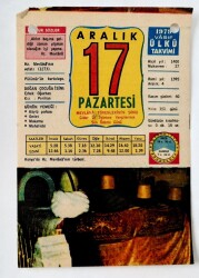 17 Aralık 1979 Takvim Yaprağı - Doğum Günü Hediyesi EFM(N)6542 - Gökçekoleksiyon