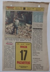 17 Aralık 1979 Takvim Yaprağı - Doğum Günü Hediyesi EFM(N)7427 - Gökçekoleksiyon