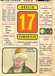 17 Aralık 1983 Takvim Yaprağı - Doğum Günü Hediyesi EFM(N)11516 - Gökçekoleksiyon