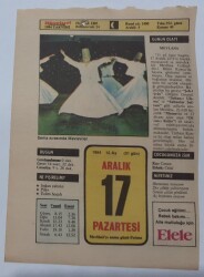 17 Aralık 1984 Takvim Yaprağı - Doğum Günü Hediyesi EFM(N)7051 - Gökçekoleksiyon