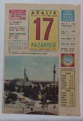 17 Aralık 1990 Takvim Yaprağı - Doğum Günü Hediyesi EFM(N)6795 - Gökçekoleksiyon