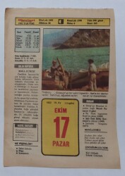 17 Ekim 1982 Takvim Yaprağı - Doğum Günü Hediyesi EFM(N)7248 - Gökçekoleksiyon