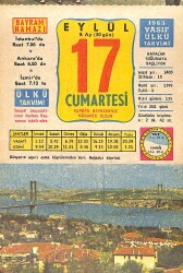 17 Eylül 1983 Takvim Yaprağı - Doğum Günü Hediyesi EFMN15903 - Gökçekoleksiyon