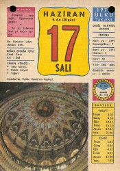 17 Haziran 1975 Takvim Yaprağı - Doğum Günü Hediyesi EFM(N)9252 - Gökçekoleksiyon