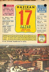 17 Haziran 1979 Takvim Yaprağı - Doğum Günü Hediyesi EFM(N)11722 - Gökçekoleksiyon