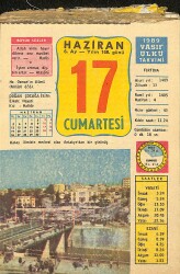 17 Haziran 1989 Takvim Yaprağı - Doğum Günü Hediyesi EFMN13804 - Gökçekoleksiyon