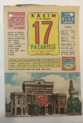 17 Kasım 1980 Takvim Yaprağı -Doğum Günü Hediyesi EFM(N)6455 - Gökçekoleksiyon