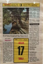 17 Nisan 1979 Takvim Yaprağı - Doğum Günü Hediyesi EFM(N)8522 - 2