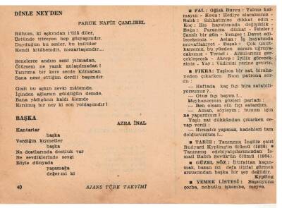 17 Ocak 1960 Ajans Türk Takvim Yaprağı(Şiirli Saatli) EFM(N)1095 - 8