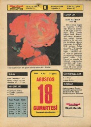 18 Ağustos 1984 Takvim Yaprağı - Doğum Günü Hediyesi EFM(N)9603 - Gökçekoleksiyon