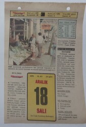 18 Aralık 1979 Takvim Yaprağı - Doğum Günü Hediyesi EFM(N)7428 - Gökçekoleksiyon