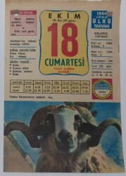 18 Ekim 1980 Takvim Yaprağı - Doğum Günü Hediyesi EFM(N)6976 - Gökçekoleksiyon