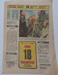 18 Ekim 1982 Takvim Yaprağı - Doğum Günü Hediyesi EFM(N)6993 - Gökçekoleksiyon