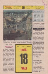 18 Eylül 1979 Takvim Yaprağı -Doğum Günü Hediyesi EFM(N)6359 - Gökçekoleksiyon