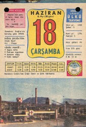 18 Haziran 1980 Takvim Yaprağı - Doğum Günü Hediyesi EFM(N)9135 - Gökçekoleksiyon