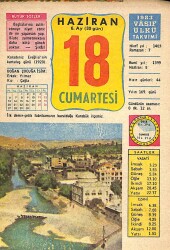 18 Haziran 1983 Takvim Yaprağı - Doğum Günü Hediyesi EFM(N)9013 - Gökçekoleksiyon