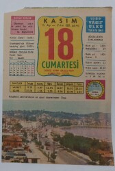 18 Kasım 1989 Takvim Yaprağı - Doğum Günü Hediyesi EFM(N)6738 - Gökçekoleksiyon