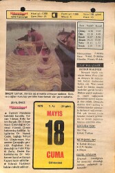18 Mayıs 1979 Takvim Yaprağı - Doğum Günü Hediyesi EFMN14484 - Gökçekoleksiyon