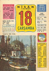 18 Nisan 1984 Takvim Yaprağı - Doğum Günü Hediyesi EFMN15182 - Gökçekoleksiyon