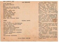 18 Ocak 1960 Ajans Türk Takvim Yaprağı(Şiirli Saatli) EFM(N)1096 - 6