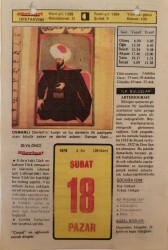18 Şubat 1979 Takvim Yaprağı - Doğum Günü Hediyesi EFM(N)7592 - Gökçekoleksiyon