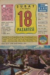 18 Şubat 1980 Takvim Yaprağı - Doğum Günü Hediyesi EFM(N)7842 - Gökçekoleksiyon