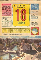 18 Şubat 1983 Takvim Yaprağı - Doğum Günü Hediyesi EFMN15061 - Gökçekoleksiyon