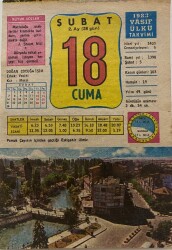 18 Şubat 1983 Takvim Yaprağı - Doğum Günü Hediyesi EFM(N)7740 - Gökçekoleksiyon